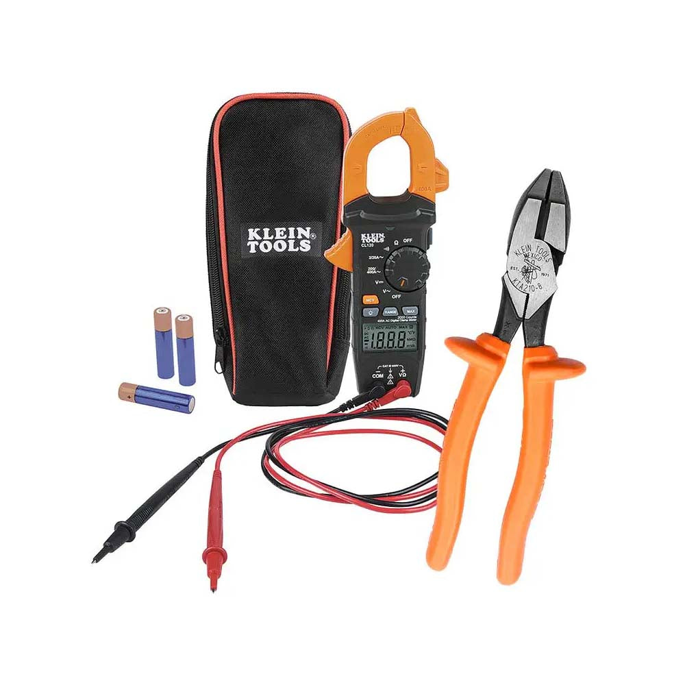 MULTIMETRO DE GANCHO 400 AC Y TEMPERATURA MAS PINZA AISLADA KLEIN TOOLS ***HAE 2024***