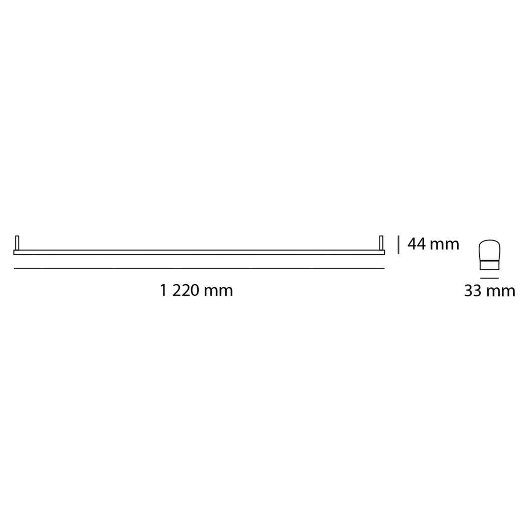 CANALETA T8 CON TUBO DE LED 17W MULTIVOLTAJE 6500K MEGAMEX