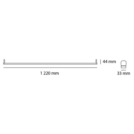 CANALETA T8 CON TUBO DE LED 17W MULTIVOLTAJE 6500K MEGAMEX