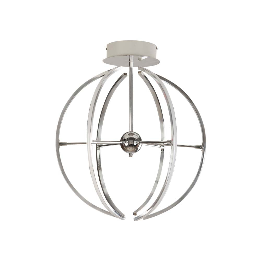 COLGANTE TIPO ATOMO ALUMINIO CROMO LED 50W 3000K IP20 CALUX ***HAE2025***