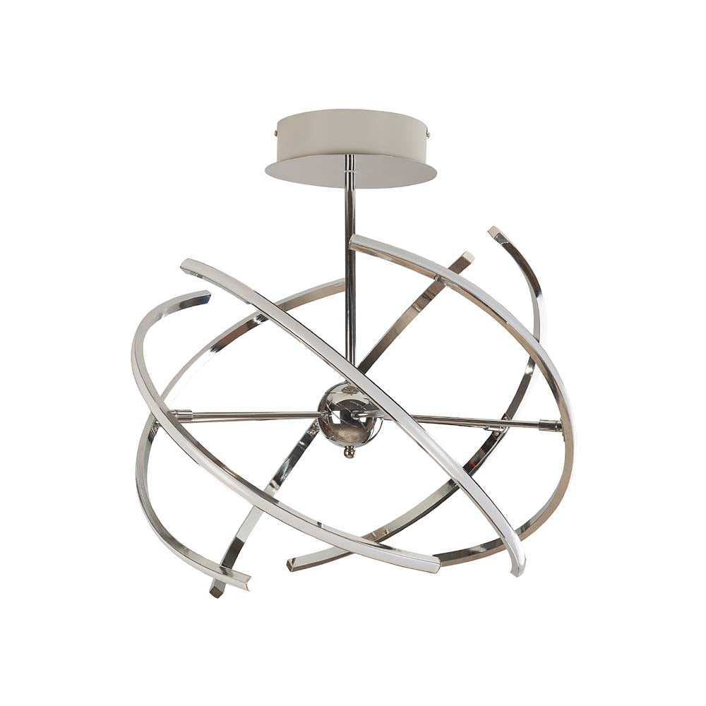 COLGANTE TIPO ATOMO ALUMINIO CROMO LED 50W 3000K IP20 CALUX ***HAE2025***