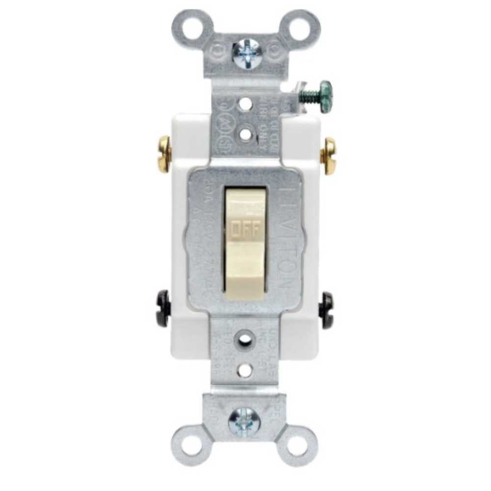 APAGADOR PALANCA DOS POLOS SIL. 20A/120-277V. MARFIL CS220-02I LEVITON