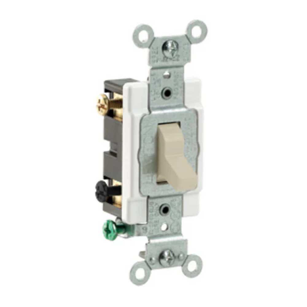 APAGADOR PALANCA DOS POLOS SIL. 20A/120-277V. MARFIL CS220-02I LEVITON