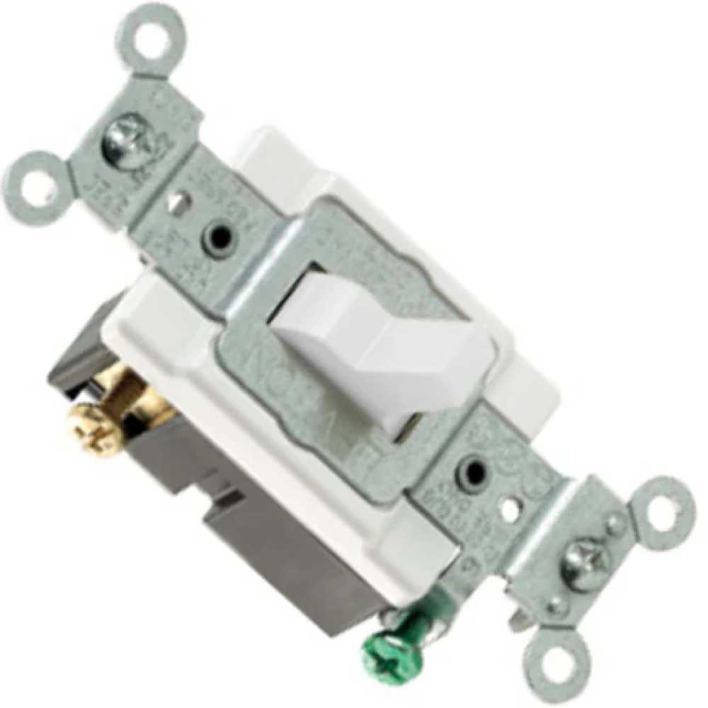 APAGADOR PALANCA DOS POLOS SIL. 20A/120-277V. MARFIL CS220-02I LEVITON