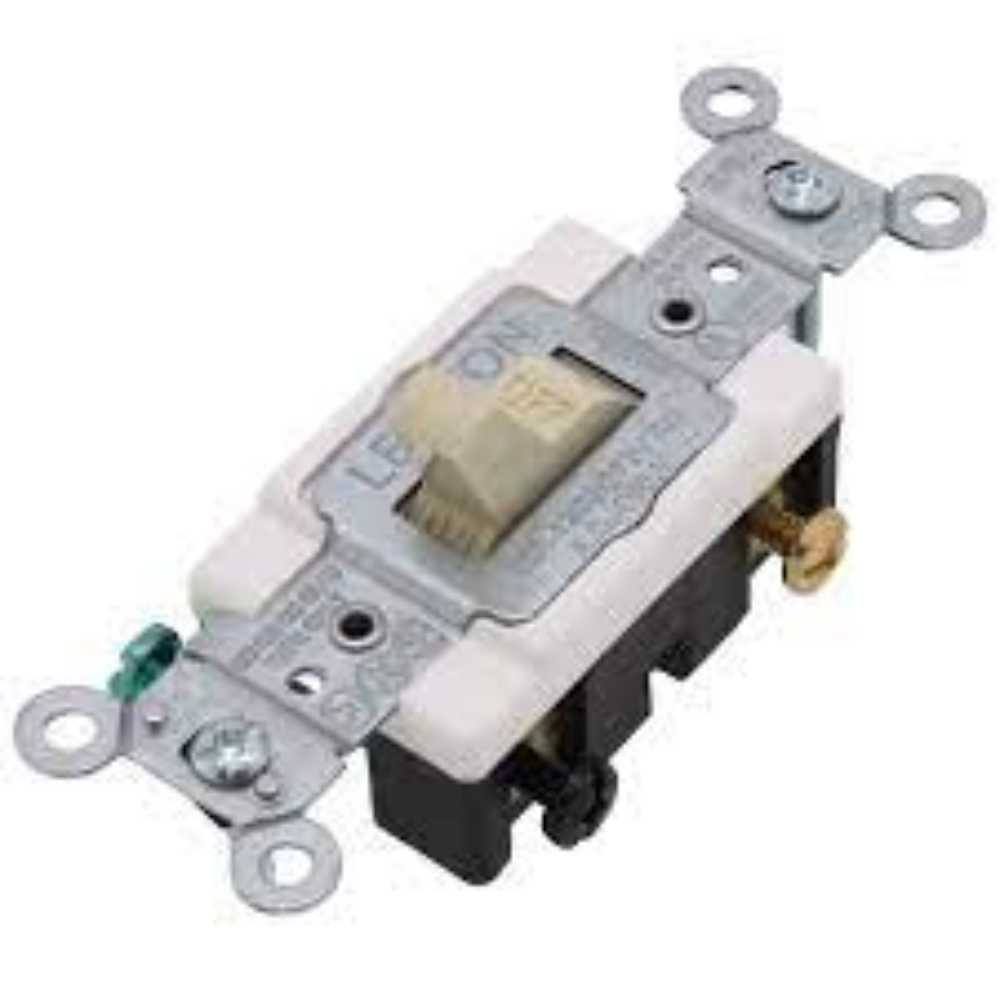 APAGADOR PALANCA DOS POLOS SIL. 20A/120-277V. MARFIL CS220-02I LEVITON