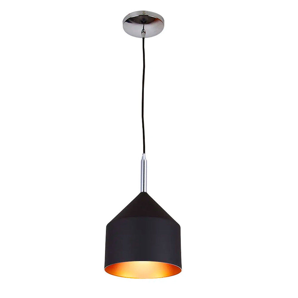 LAMPARA COLGANTE DE METAL 1.17 M DE ALTURA 1 BASE E27 MULTIVOLTAJE NO INCLUYE FOCO CTL-7432/N