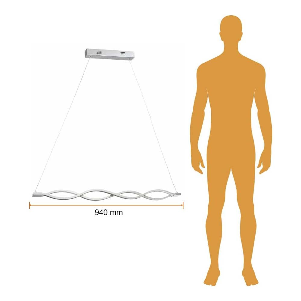 COLGANTE MODERNO LED VELORUM TECNOLITE 1.50 METROS DE ALTURA 22W LUZ SUAVE CÁLIDA LED INTEGRADO ***TECNOLITE HAE***