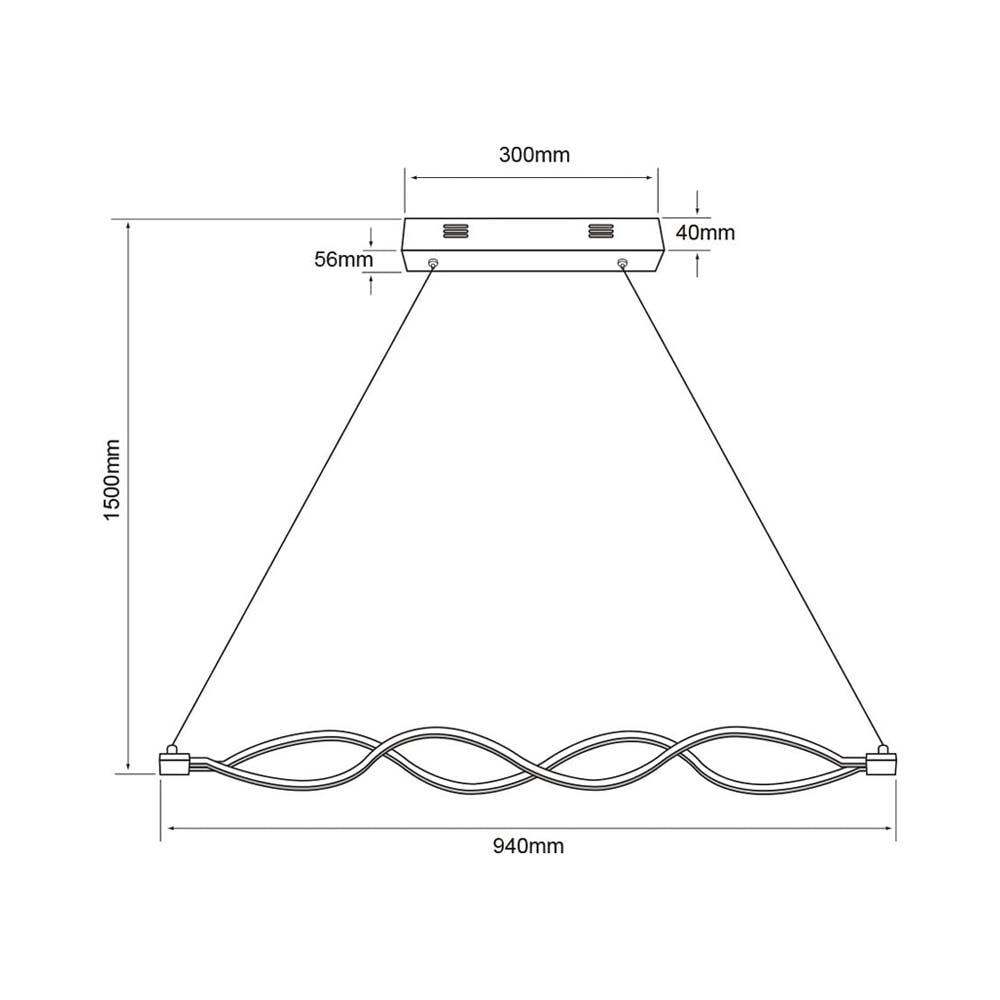 COLGANTE MODERNO LED VELORUM TECNOLITE 1.50 METROS DE ALTURA 22W LUZ SUAVE CÁLIDA LED INTEGRADO ***TECNOLITE HAE***
