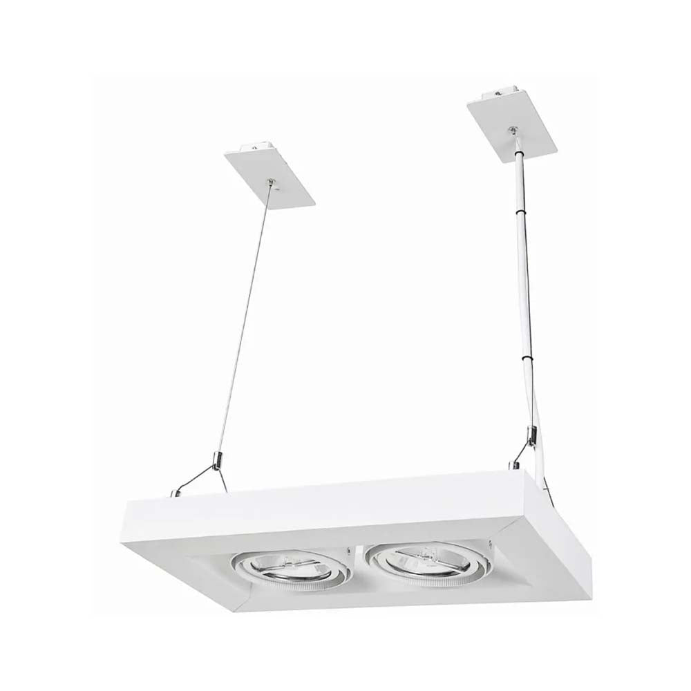 LUMINARIO SUSPENDIDO DOBLE BLANCO ***TECNOLITE HAE***