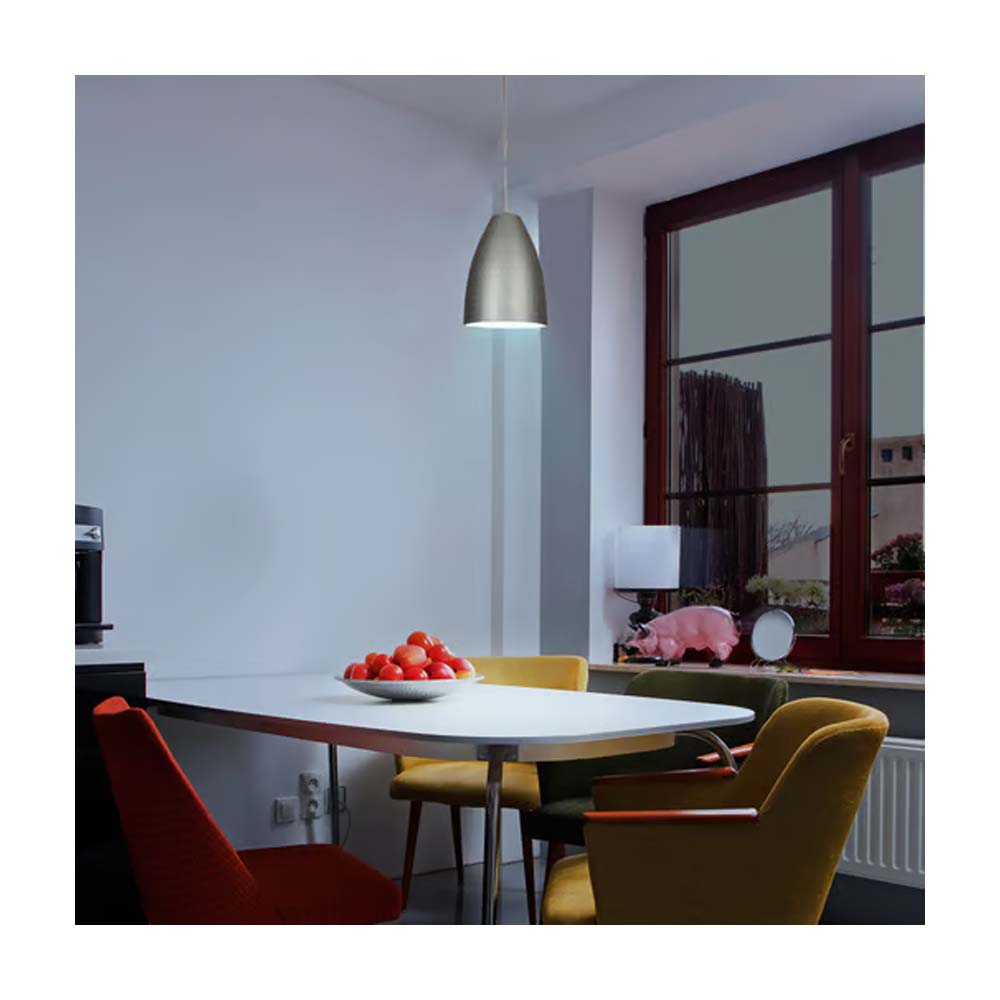 LAMPARA COLGANTE LED DE METAL 1.40 M DE ALTURA BASE E27 POTENCIA MAX. 60 W NO INCLUYE FOCO