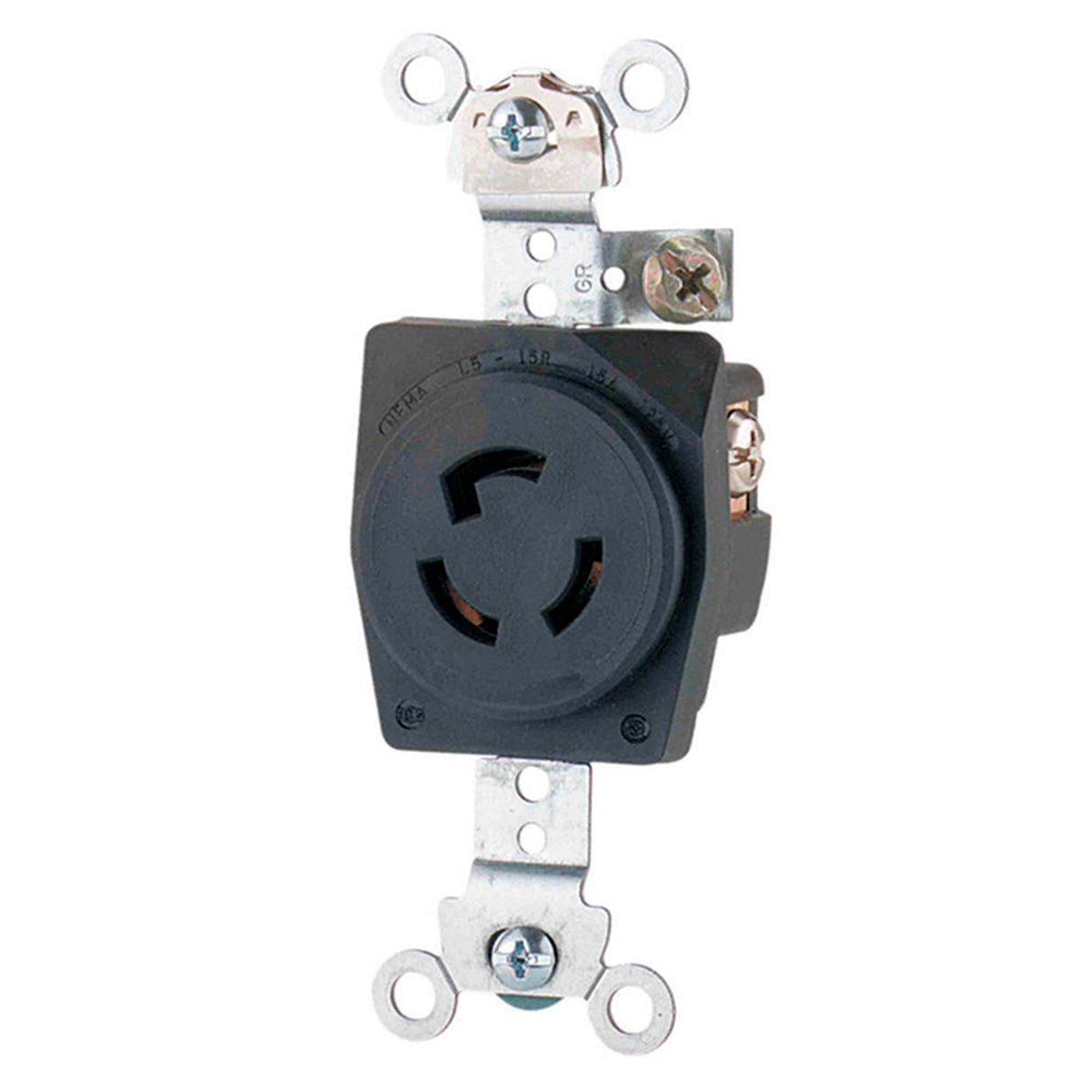 RECEPTACULO SENCILLO "HART-LOCK" 2P 3H 125VCA NEMA *** OFRECER 04710-000 O HBL4710 ***