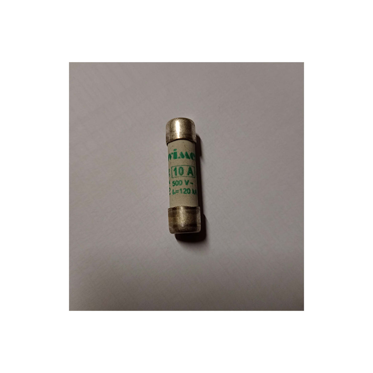 FUSIBLE CILINDRICO ACCION LENTA AM 10X38MM 10A/500V. *** OFRECER C10M10 ***