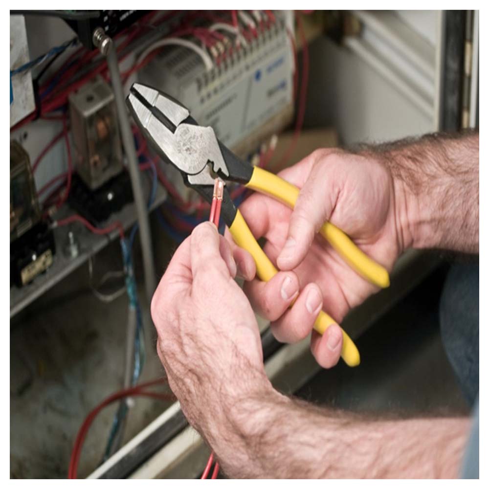 PINZAS DE ELECTRICISTA KLEIN TOOLS CON MATRIZ PONCHADORA 23.8 CENTÍMETROS DE LARGO