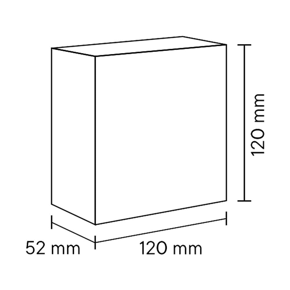 LUMINARIA LED 4W 350LM COLOR NEGRO 3000K DOBLE ANGULO IP65 100-240V