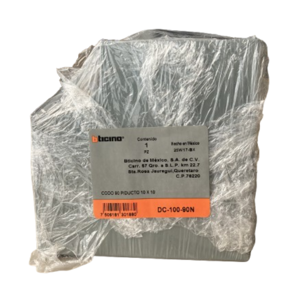 CODO P/DUCTO 10X10CMS. 90 GRIS MACSE *** OFRECER LD490LM ***