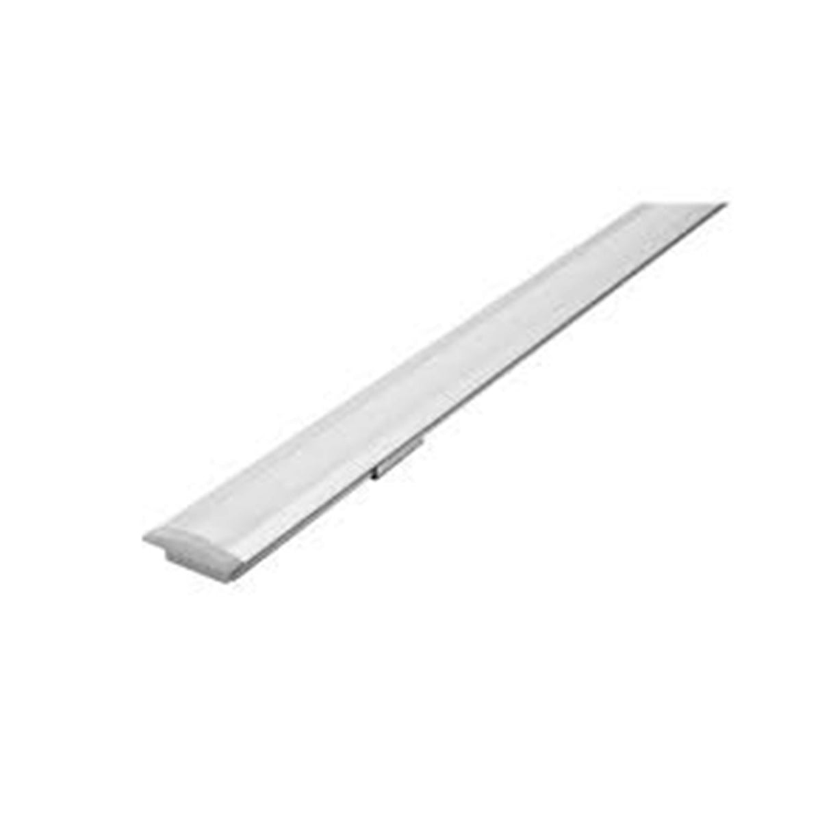 KIT PERFIL P/TIRA EXTRAPLANA LED C/CEJA (PERFIL RECT ALUMINIO 2M + MICA DIFUSA 2M + 2 TAPAS LAT +  2 GRAPAS DE EMP/SOB IP20) ILUMILEDS