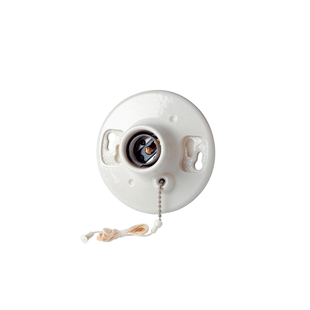 PORTALAMPARA PORCELANA C/APAGADOR 29816-00C LEVITON