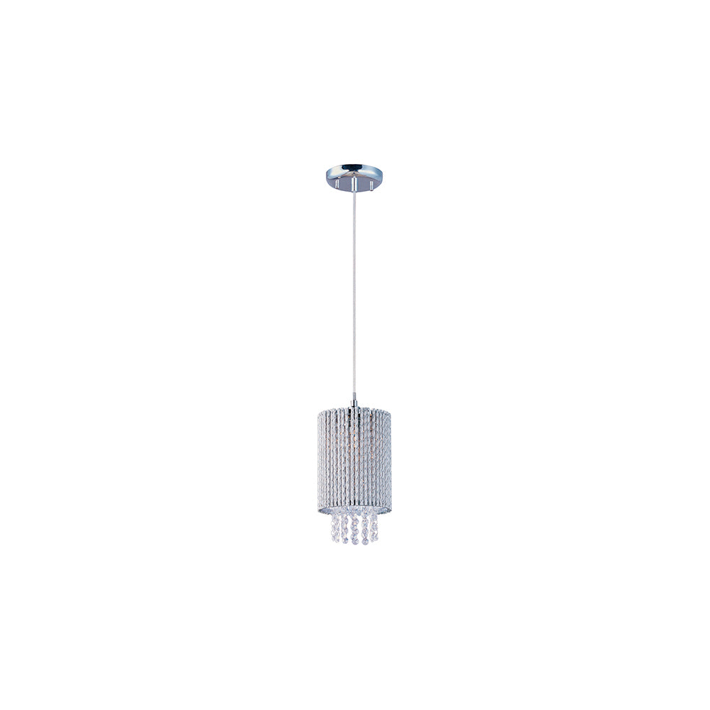 COLGANTE 1 X 60W CRISTAL BICELADO G9 CROMO ***HAE 2025***
