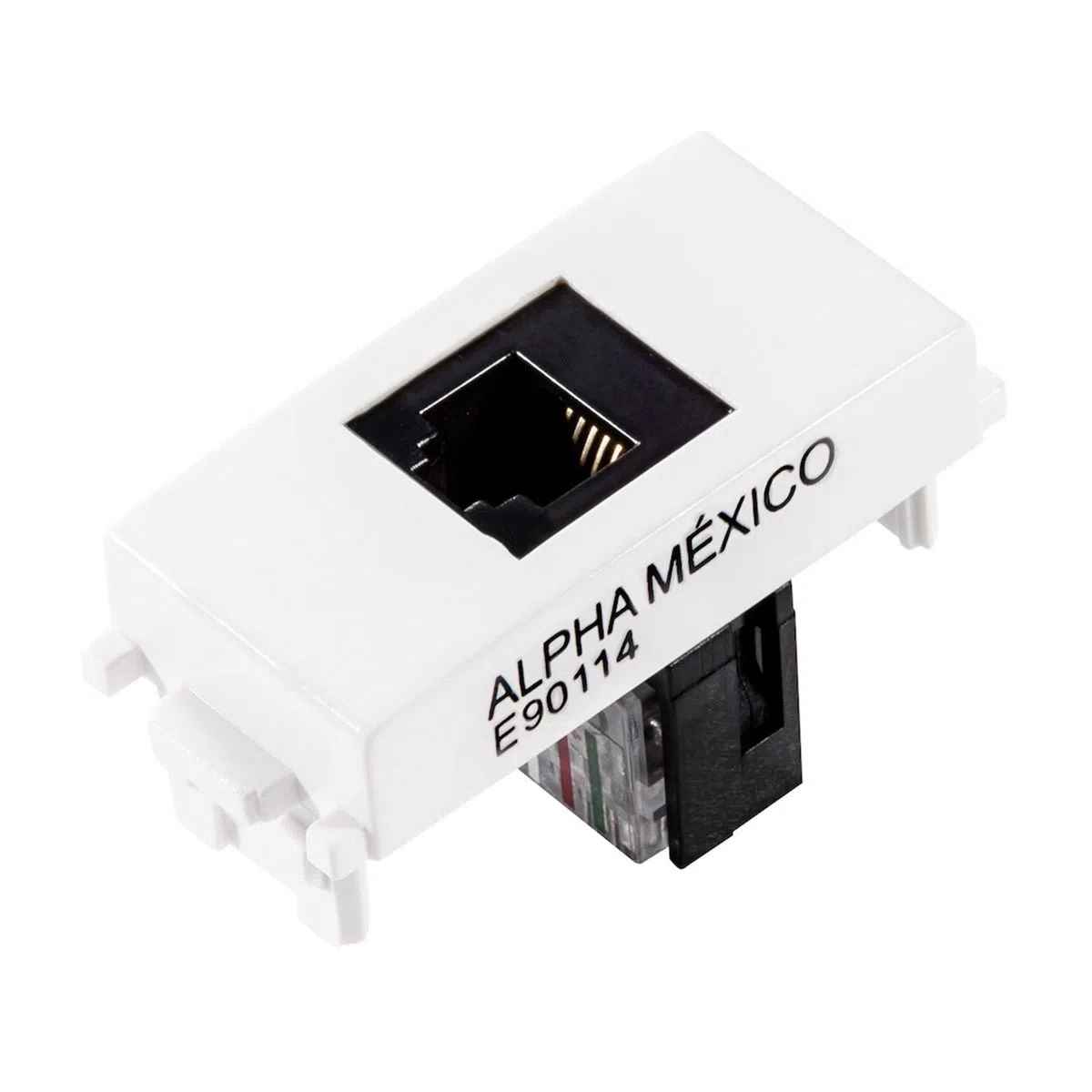 TOMA TELEFÓNICA ESTEVEZ ALPHA DE 6 HILOS RJ11 BLANCO
