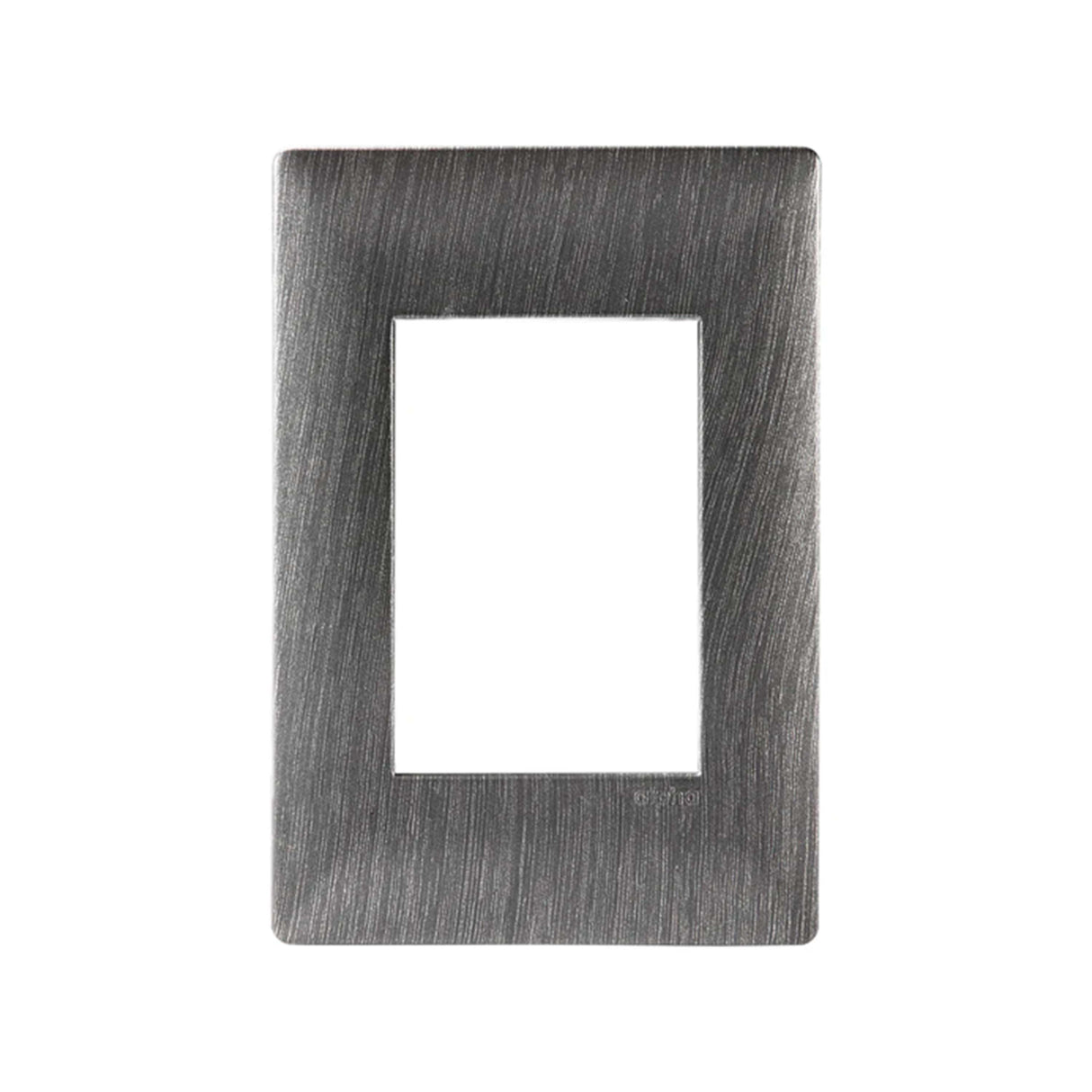 PLACA ESTEVEZ ALPHA 3 MÓDULOS ACERO OSCURO