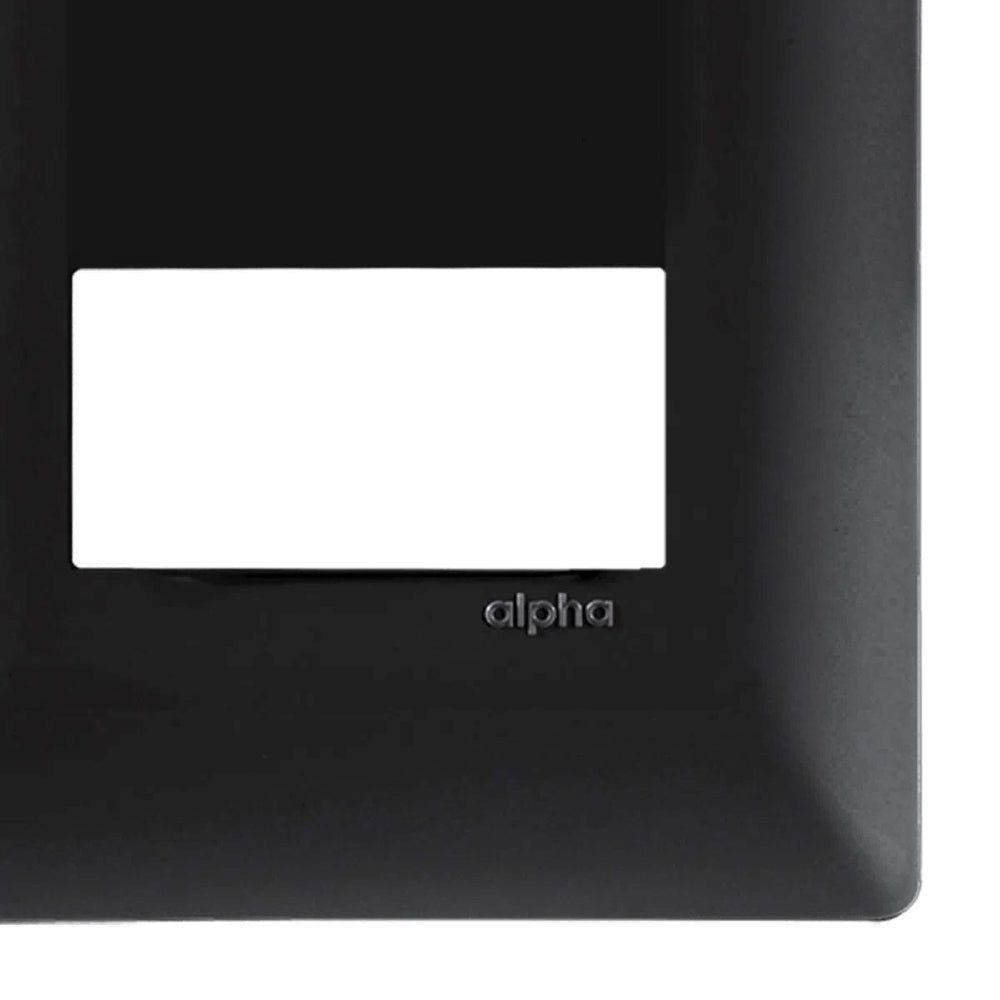 PLACA ESTEVEZ ALPHA 2 MÓDULOS NEGRO