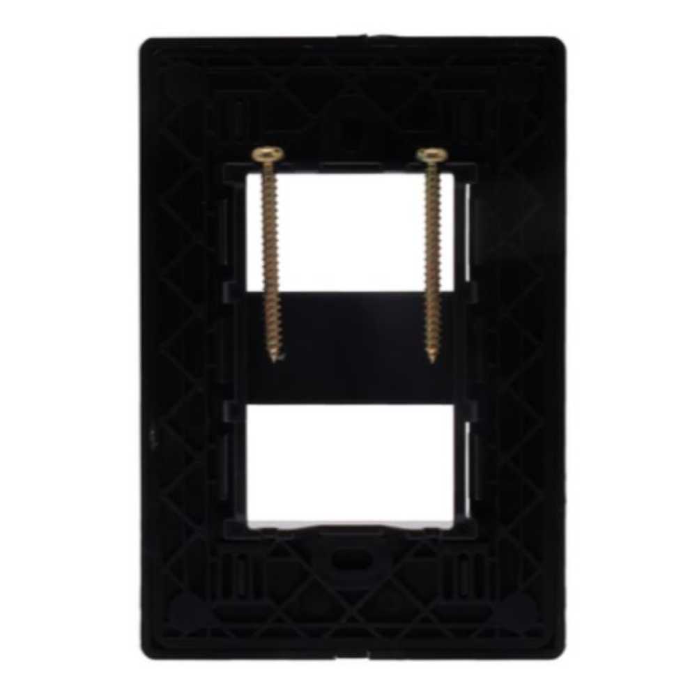 PLACA ESTEVEZ ALPHA 2 MÓDULOS NEGRO