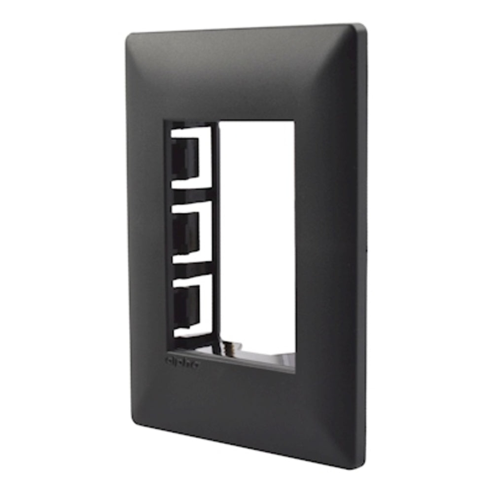 PLACA ESTEVEZ ALPHA 3 MÓDULOS NEGRO