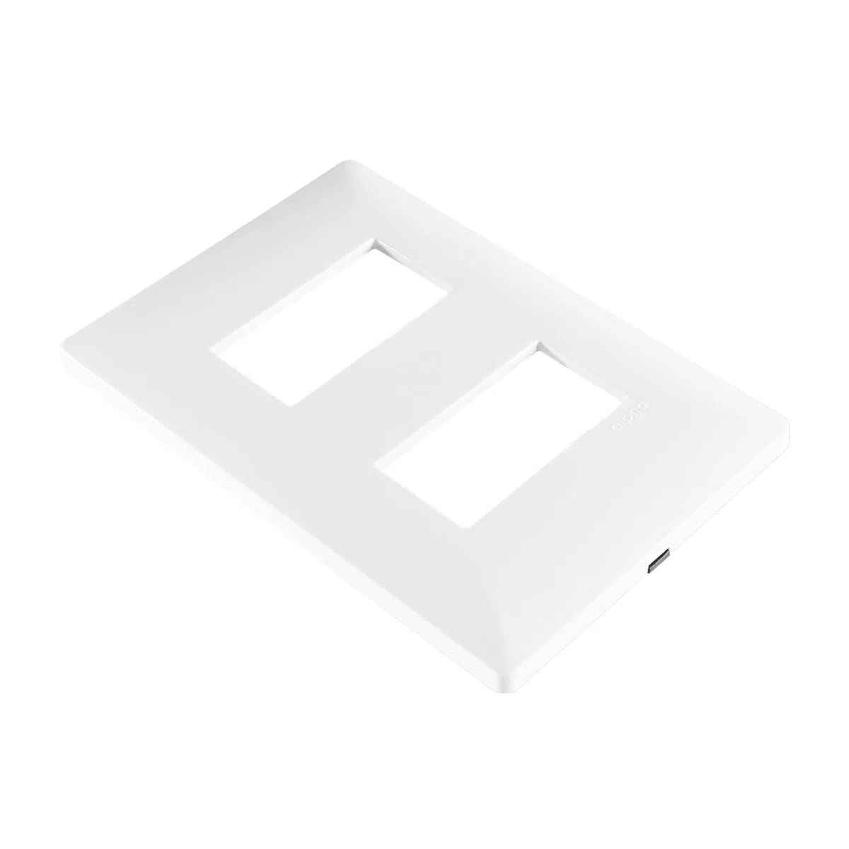 PLACA ESTEVEZ ALPHA 2 MÓDULOS BLANCO