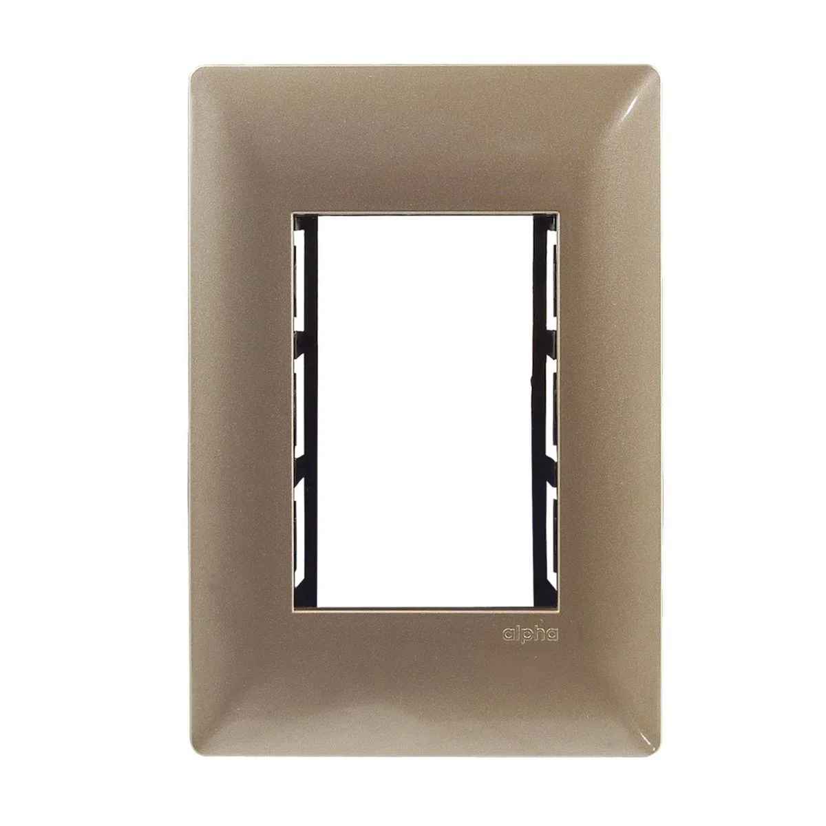 PLACA ESTEVEZ ALPHA 3 MÓDULOS CHAMPAGNE