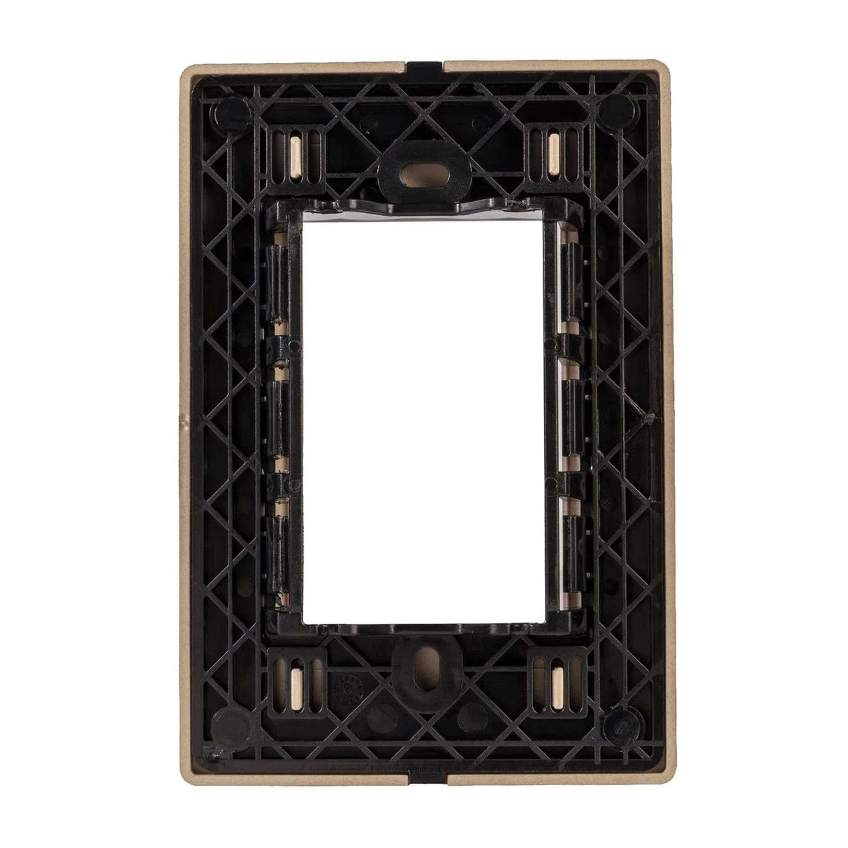 PLACA ESTEVEZ ALPHA LEXAN 3 MÓDULOS CHAMPAGNE MATE