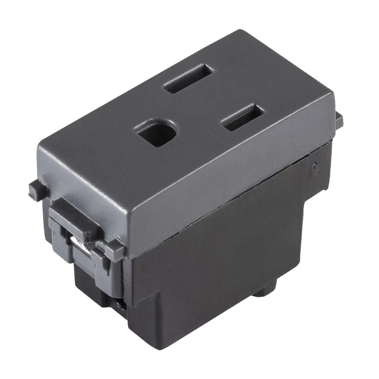 CONTACTO ESTEVEZ ALPHA 2 POLOS CON TIERRA 1 MÓDULO NEGRO