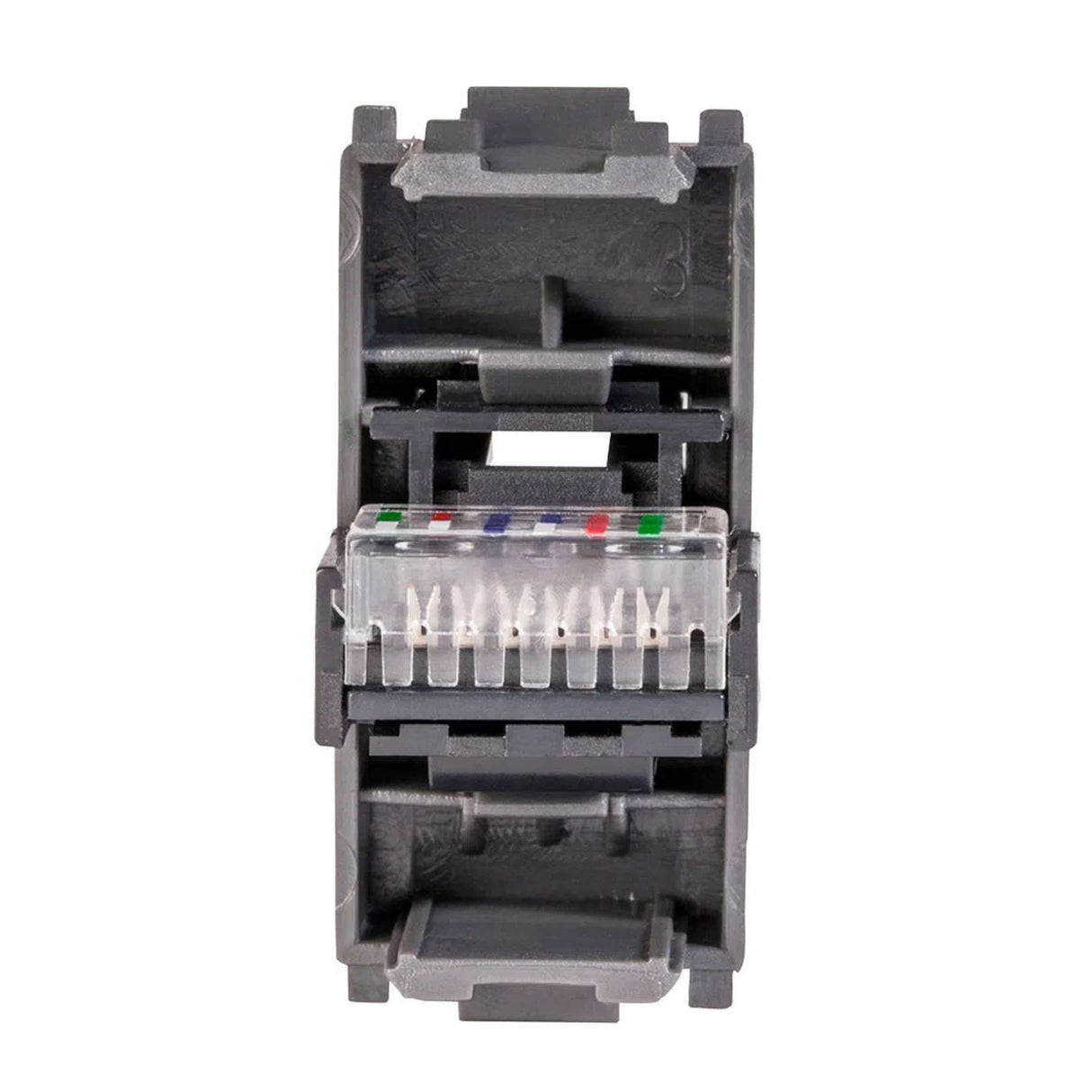 KIT DE 10 TOMAS TELEFONICAS DE 6 HILOS RJ11 EN COLOR NEGRO LINEA ALPHA ESTEVEZ