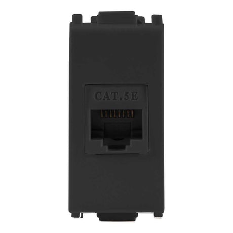 TOMA DE CÓMPUTO ESTEVEZ ALPHA DE 8 HILOS RJ45 NEGRO