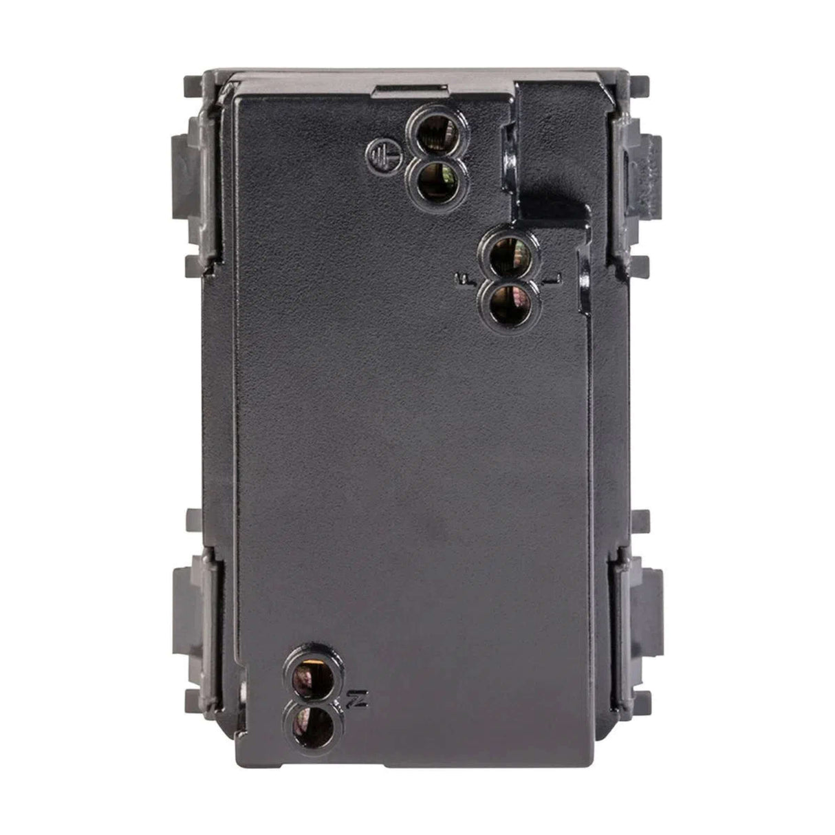 CONTACTO DÚPLEX ESTEVEZ ALPHA 2 POLOS CON TIERRA 3 MÓDULOS NEGRO