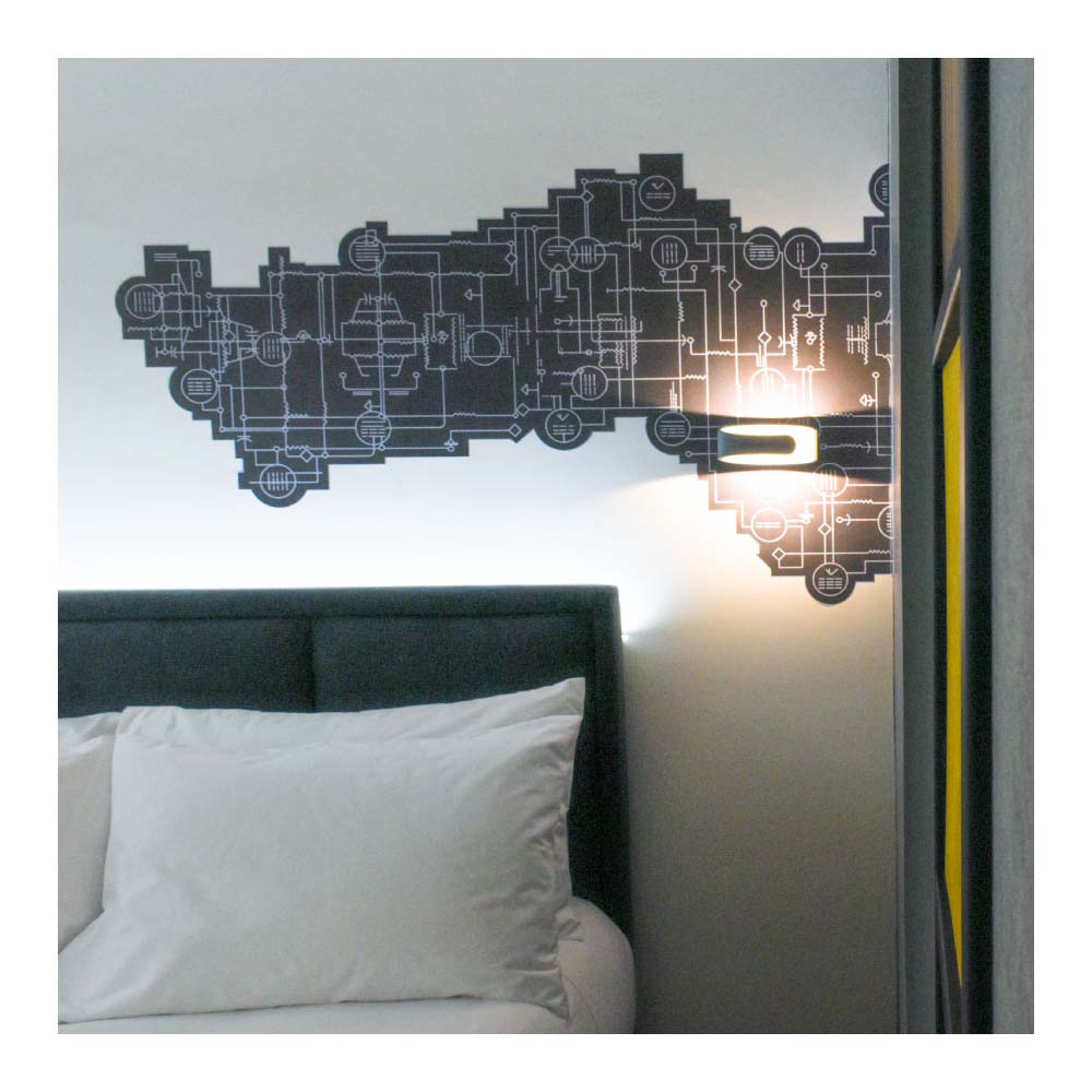 LUMINARIO SOBREPONER MURO LED DECORATIVO 6W 3000K 100-265V ENERGAIN *** HAE ***