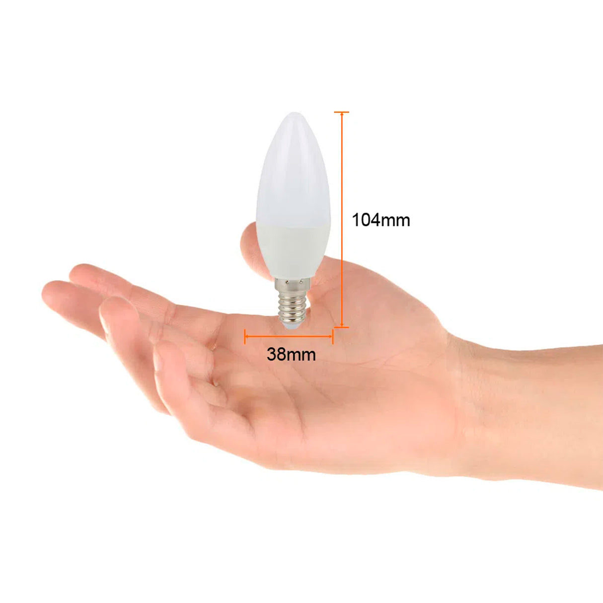 FOCO LED TECNOLITE TIPO VELA 4W LUZ DE DÍA BASE E14