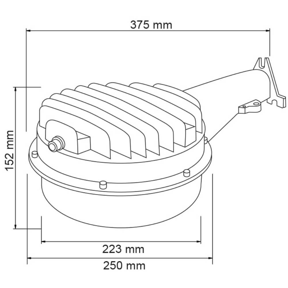 LÁMPARA DE EXTERIOR LED ESTOCOLMO I TECNOLITE 50W PARED ARBOTANTE CON FOTOCELDA LUZ DE DÍA IP65 INDUSTRIAL LED INTEGRADO