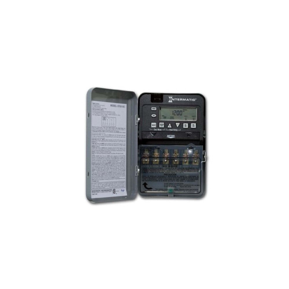 CONTROL ELECTRONICO 2 CIRCUITOS 7 DIAS 120-277VCA. 2-SPST EN CAJA DE METAL PARA INTERIOR INTERMATIC