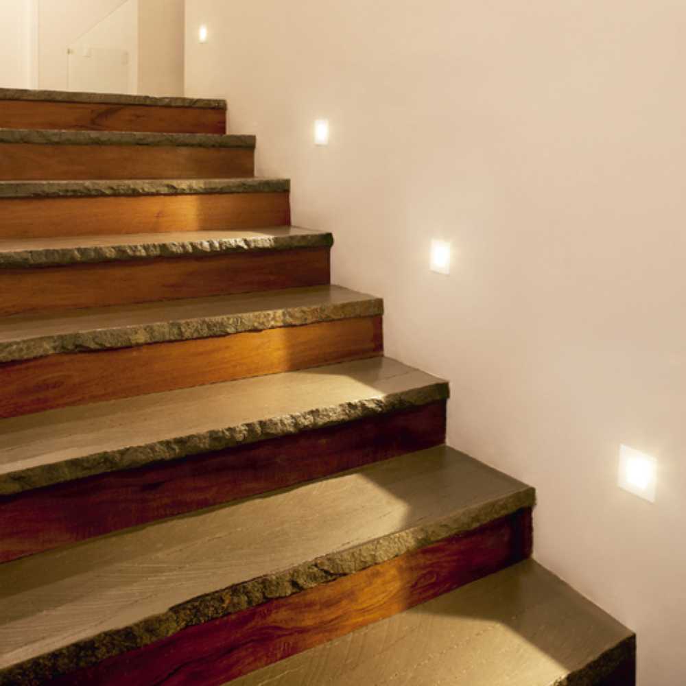 LÁMPARA DE INTERIOR EMPOTRABLE LED CYRANO TECNOLITE 3W LUZ SUAVE CÁLIDA BLANCO