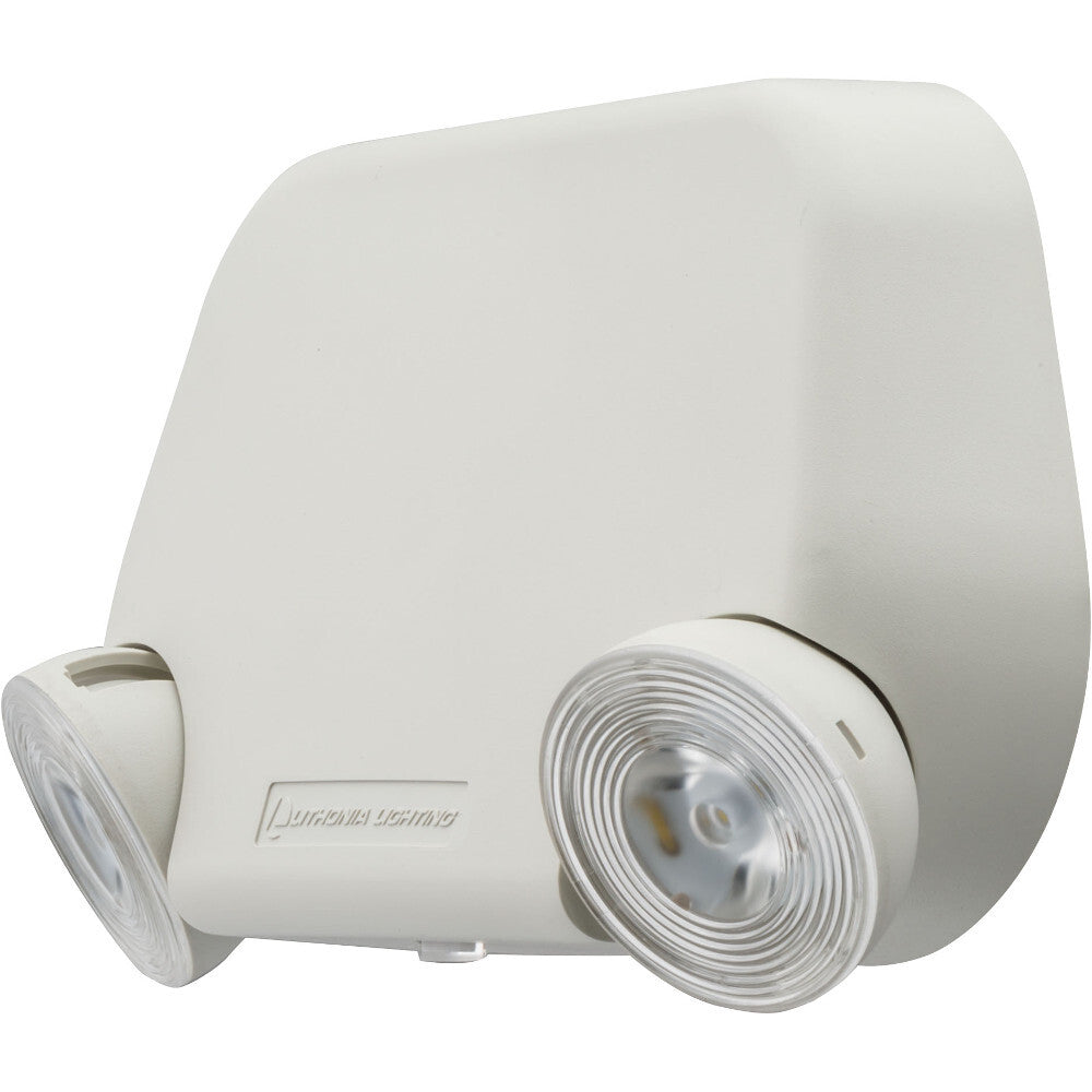 LAMP. EMERGENCIA DUAL 120/277V. BLANCO MARFIL EU2C M12