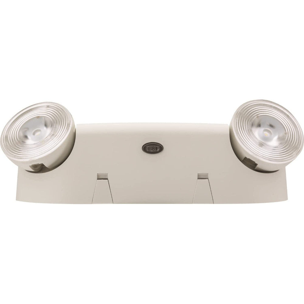 LAMP. EMERGENCIA DUAL 120/277V. BLANCO MARFIL EU2C M12