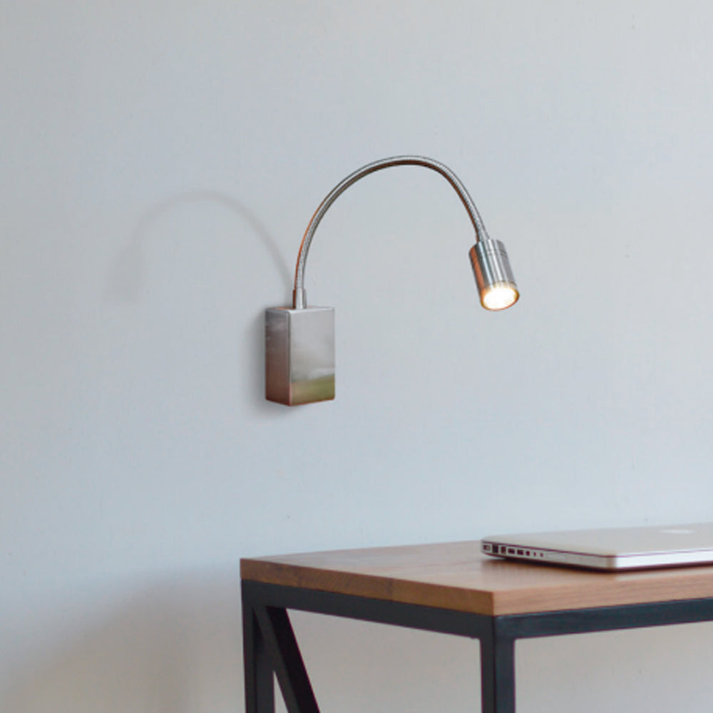 LUMINARIO PARA MURO LED 3W 3000K SATIN CALUX