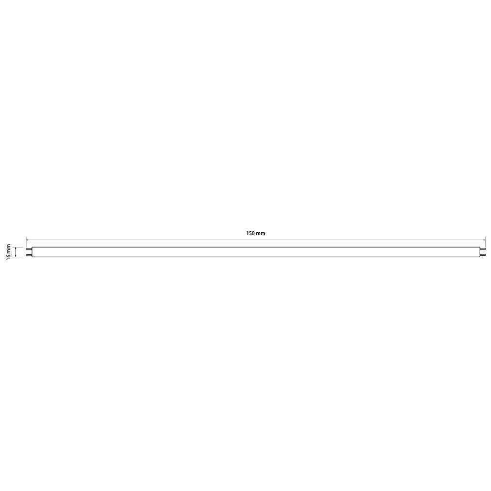 FOCO TUBO TECNOLITE FLUORESCENTE 4W LUZ NEGRA SIN FILTRO BASE G13 ***TECNOLITE HAE***