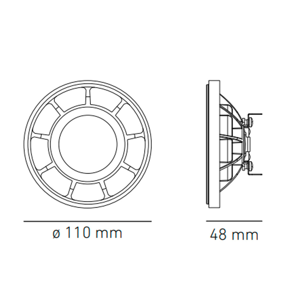 LAMPARA AR111 LED ATENUABLE 10W/12V. 45 LUZ FRIA 4000K BLANCO ELECTROMAG