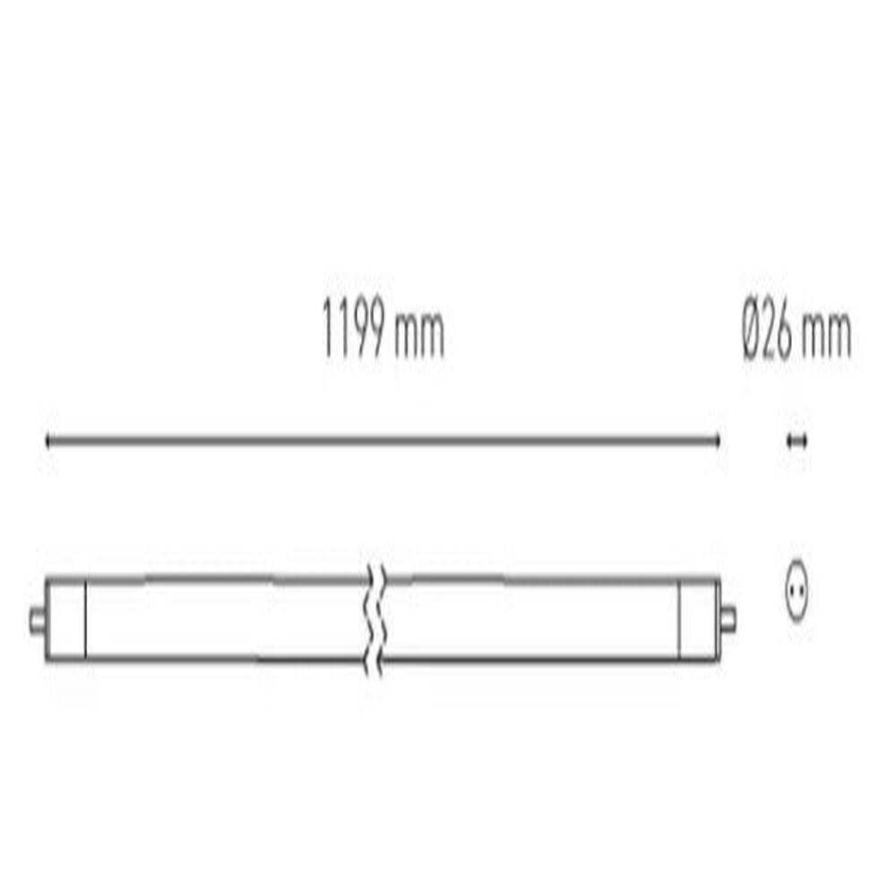 LAMPARA LINEAL LED BASICA T8 16W/100-240V. TRANSPARENTE 6000K LUZ DE DIA ELECTROMAG