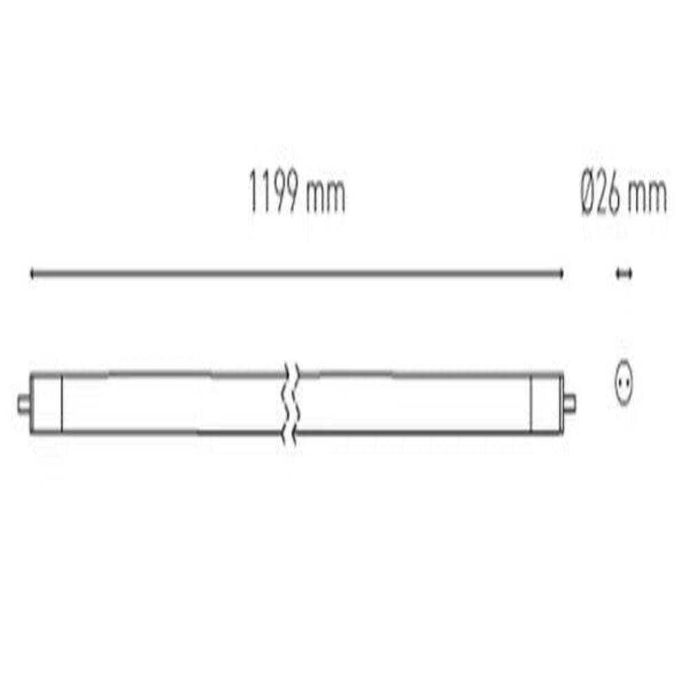 LAMPARA LINEAL LED BASICA T8 16W/100-240V. OPALINA 6000K LUZ DE DIA ELECTROMAG