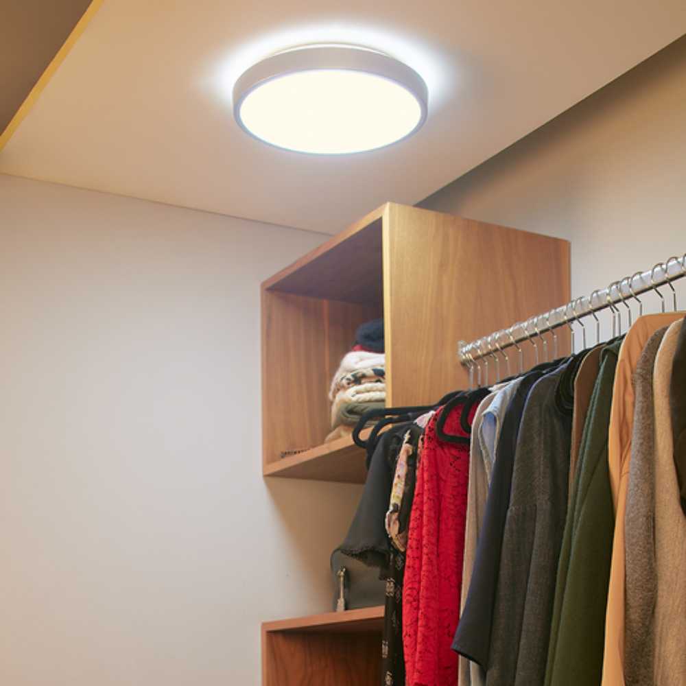 LÁMPARA DE INTERIOR LED ANSER II TECNOLITE PARA SOBREPONER 16W LUZ SUAVE CÁLIDA