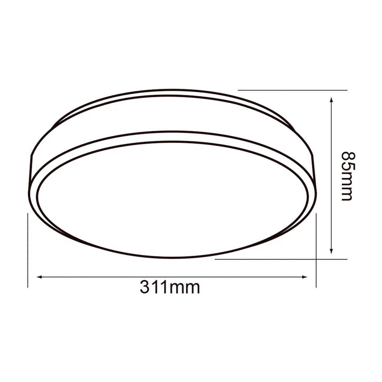 LÁMPARA DE INTERIOR LED ANSER II TECNOLITE PARA SOBREPONER 16W LUZ DE DÍA