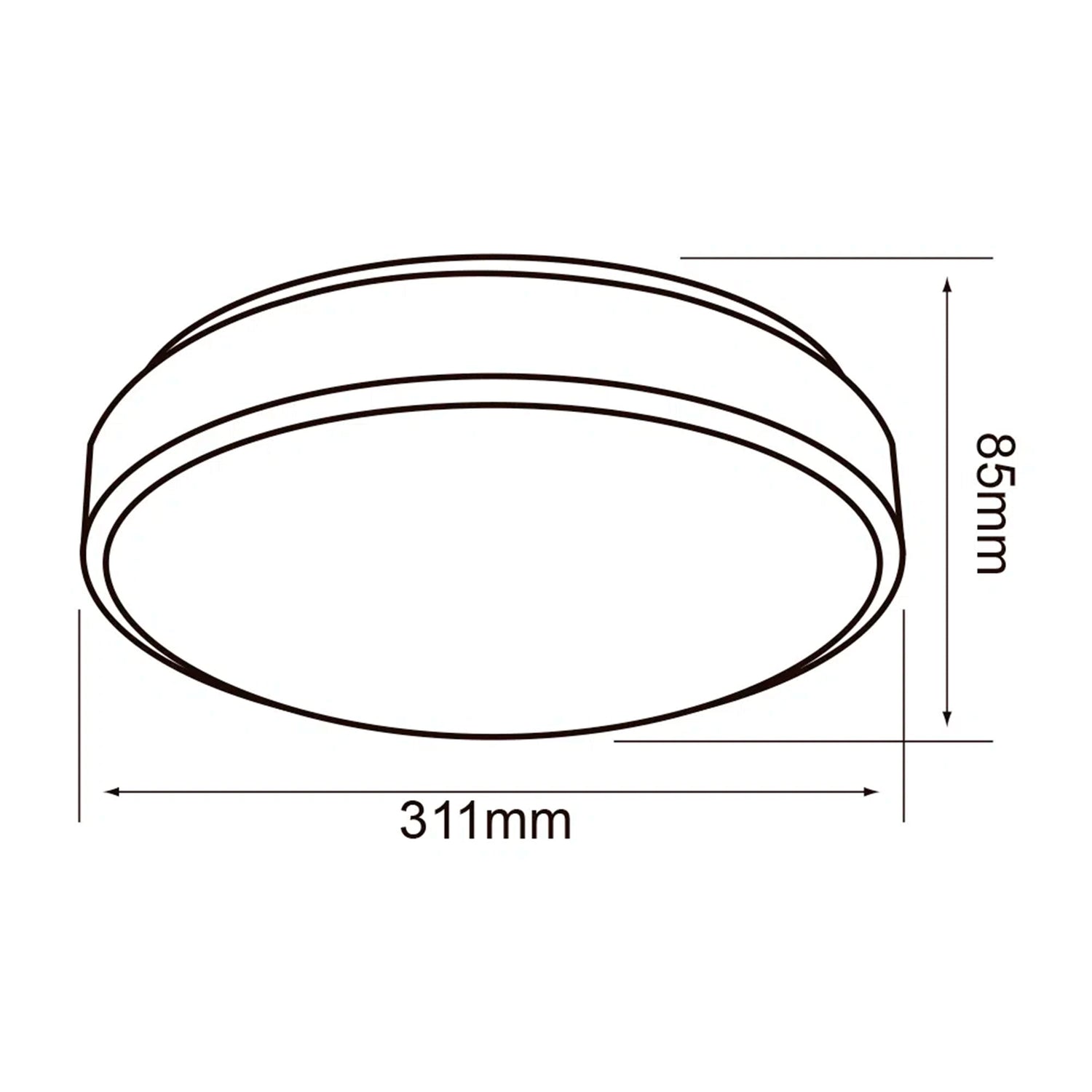LÁMPARA DE INTERIOR LED ANSER II TECNOLITE PARA SOBREPONER 16W LUZ DE DÍA