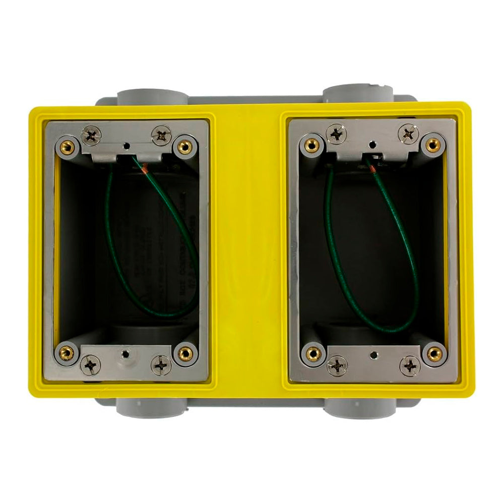 CAJA FD 2 GANGS 67.3 PULG CUBICAS 1102.85 CM3 DE CAP AMARILLO